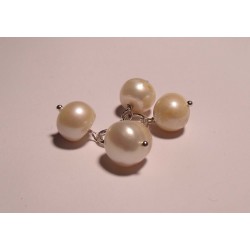 Cufflinks with freshwater pearls