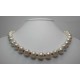 Necklace with first quality pearls and garnet