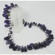 Necklace with micro-freshwater pearls, amethyst, peridot and moonstone